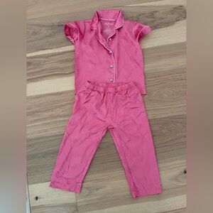 Juicy Couture Satin Notch Collar Pajamas in 3T